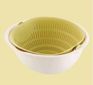 Dual-Layer Drain Basket for Fruits & Veggies