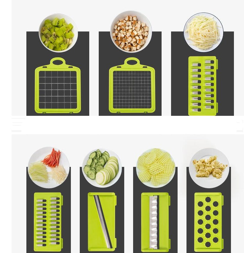 Effortless Multifunctional Vegetable Cutter for Kitchen Slicing and Dicing