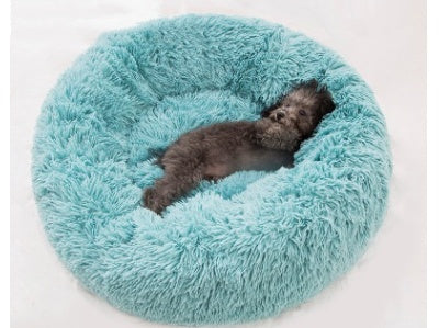 Cozy Cat Sleeping Bed: Plush Round Winter Nest Mattress