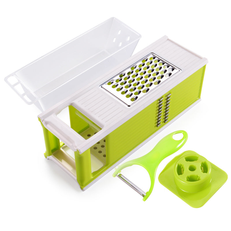 Versatile Kitchen Cutter with Storage & Safety Guard