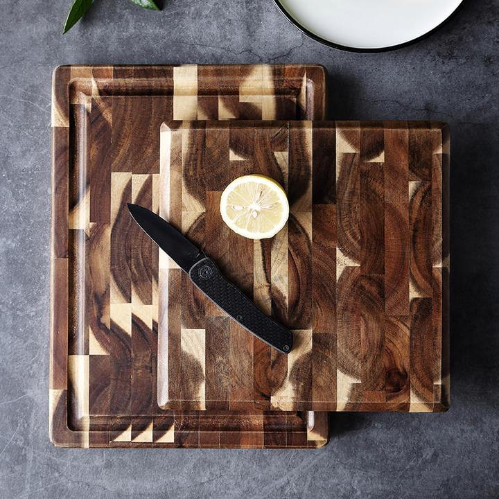 Solid Wood Parquet Cutting Board for Kitchen Prep