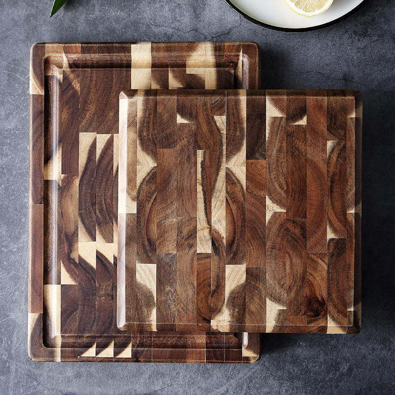 Solid Wood Parquet Cutting Board for Kitchen Prep