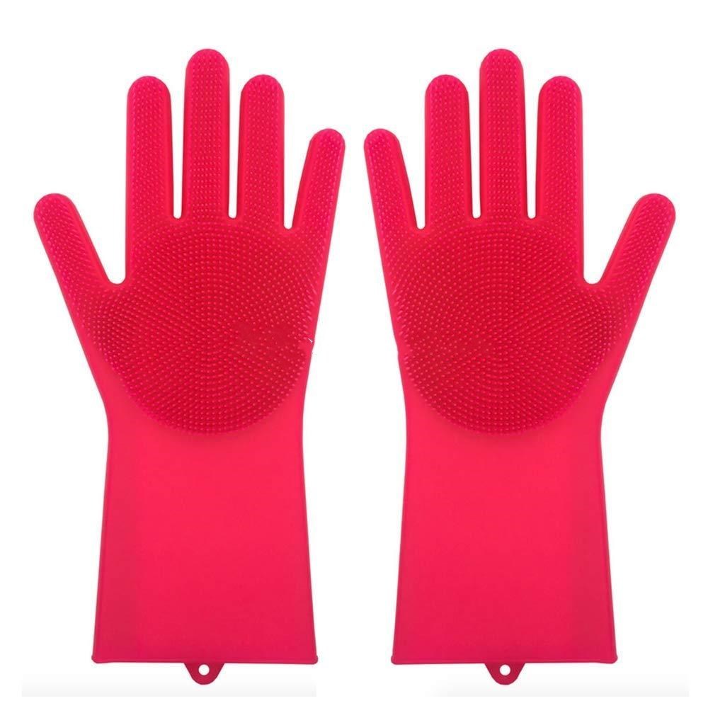 Heat-Resistant Silicone Scrub Gloves