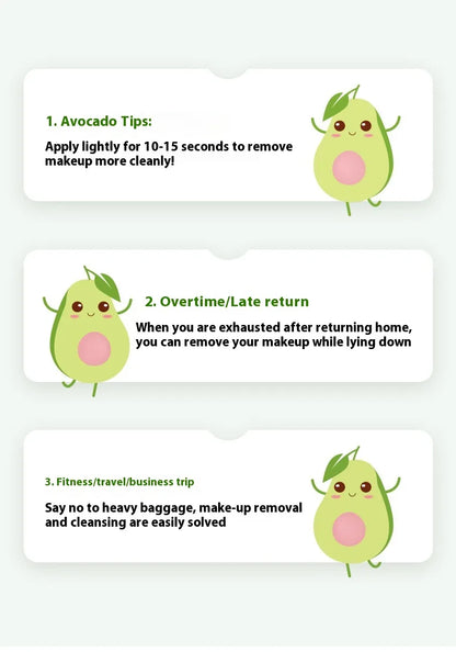 Makeup Remover Wipes with Avocado – Clean, Calm, Confident Skin Anywhere