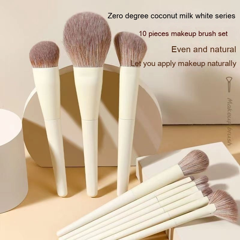 Zero Makeup Brush Set: 10 Nylon Beauty Tools