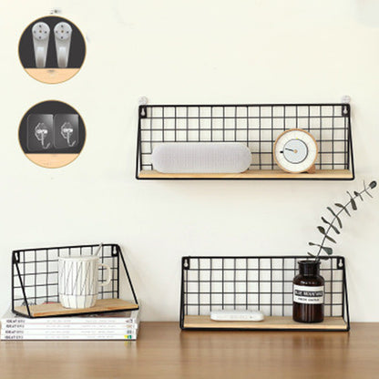 Zen Iron Wall Basket: Stylish Storage Solution