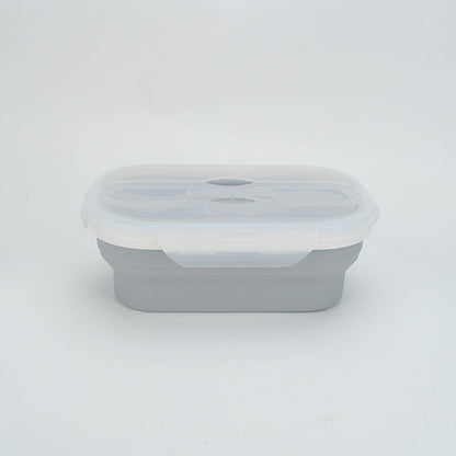 Space-Saving Portable Foldable Silicone Lunch Box for Modern Living