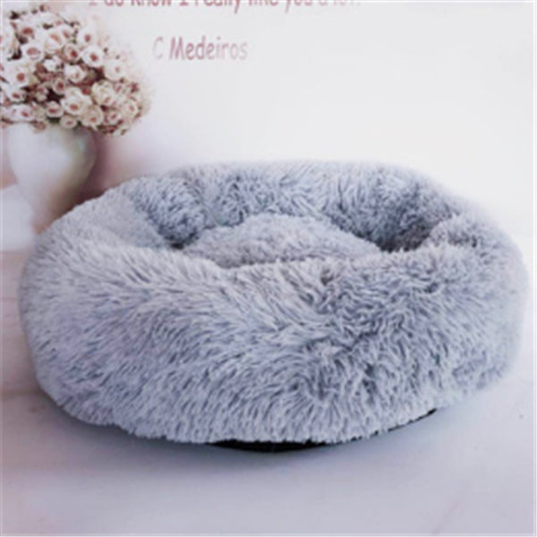 Cozy Cat Sleeping Bed: Plush Round Winter Nest Mattress