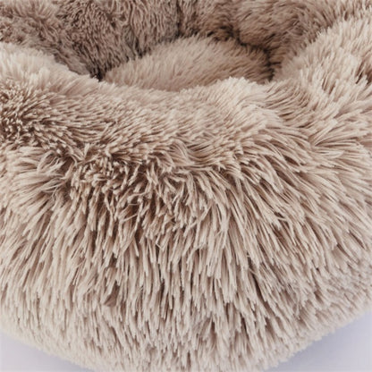 Cozy Cat Sleeping Bed: Plush Round Winter Nest Mattress