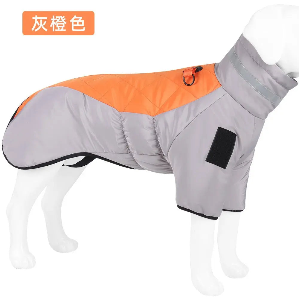 New Dog Autumn and Winter Clothing Reflective and Warm Dog Charge Coat Big Dog Clothing Winter Pet Clothing  Killer Products