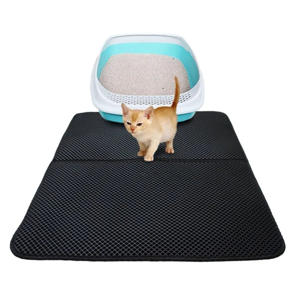 Waterproof Double-Layer Cat Litter Mat – Easy Clean Pet Pad  Killer Products