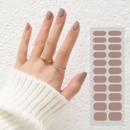 Thermal Semi-curing Nail Beauty Stickers: Phototherapy Gel Elegance