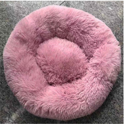 Cozy Cat Sleeping Bed: Plush Round Winter Nest Mattress