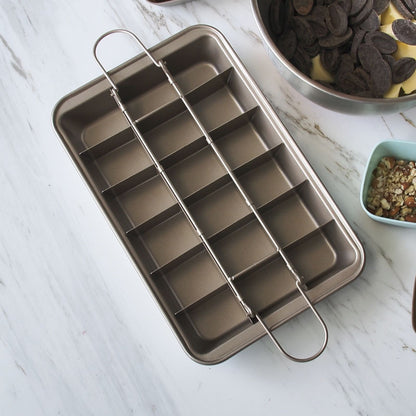 Square Brownie Pan with Nonstick Teflon Coating