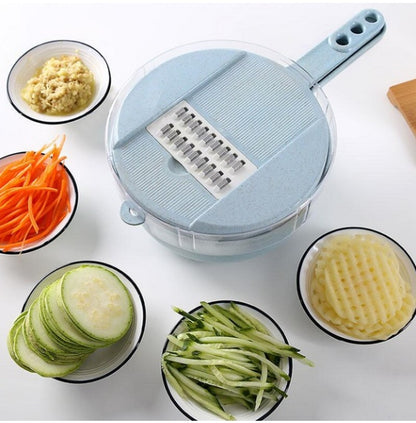 Versatile 8-in-1 Veggie Slicer & Grater Tool