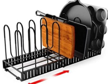 8-Tier Adjustable Iron Kitchen Organizer Rack