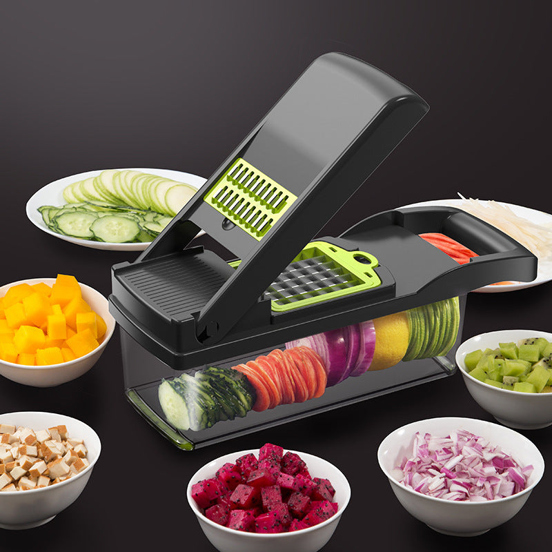 Effortless Multifunctional Vegetable Cutter for Kitchen Slicing and Dicing