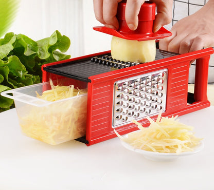 Versatile Kitchen Cutter with Storage & Safety Guard