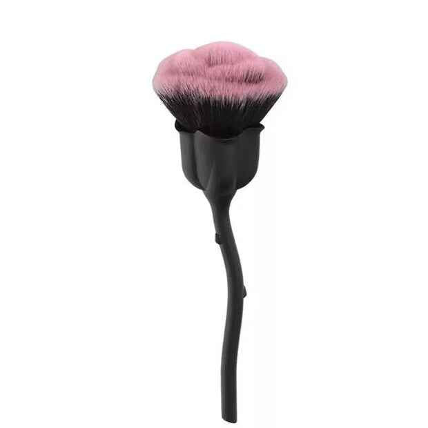 Luxurious Rose Face Powder Makeup Brush with Elegant Pink Handle - Killer Products