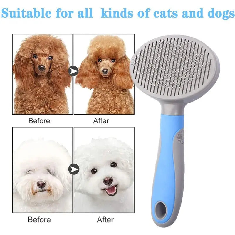 Pet Grooming Dog Brush for Long Hair Removes Pet Cat Hair Shedding Comb Puppy Slicker Brush  Killer Products