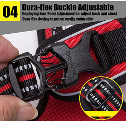 TrueLove Pet Adjustable Safety Reflective Nylon Harness for Small, Medium and Large Dogs