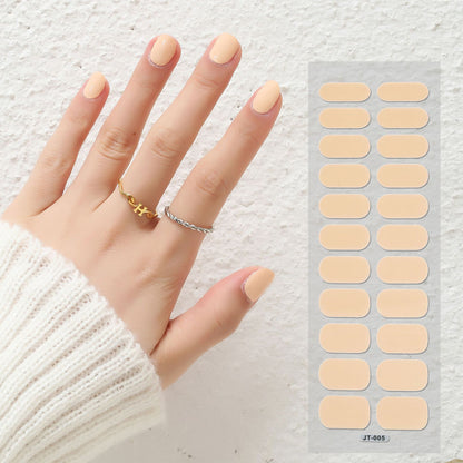 Thermal Semi-curing Nail Beauty Stickers: Phototherapy Gel Elegance