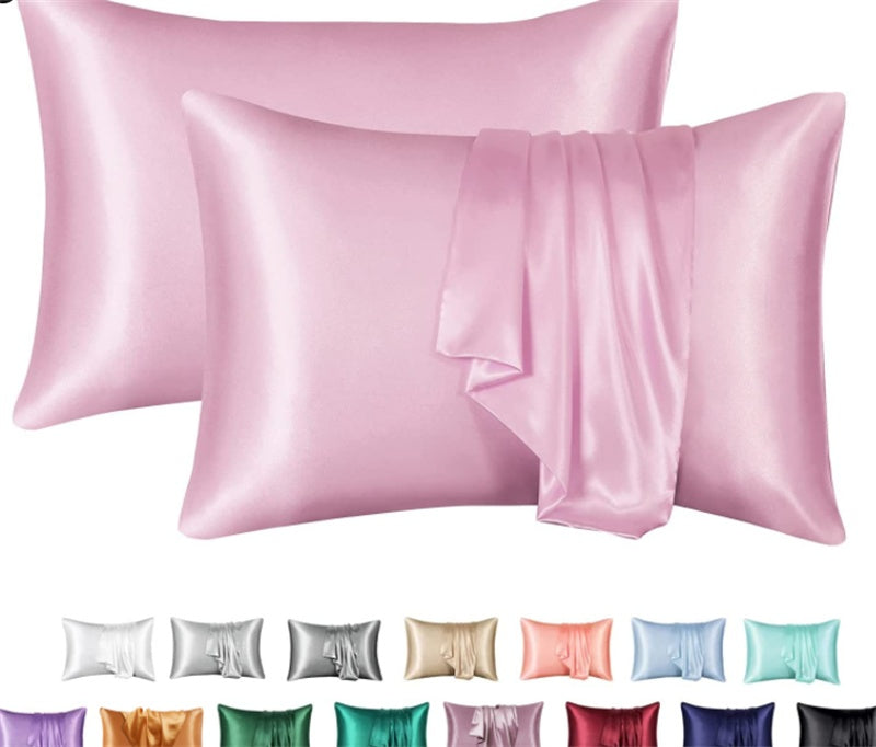 LuxSilk Satin Pillowcase Set - Solid Colors & Sizes