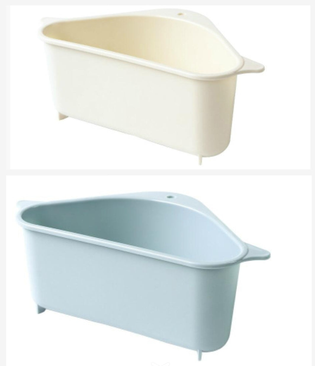 Tri-Storage Sink Rack: Ventilated Sponge Organizer