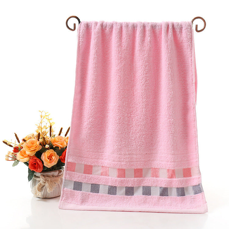 Soft Cotton Face Towel - Blue, Pink, Yellow Options