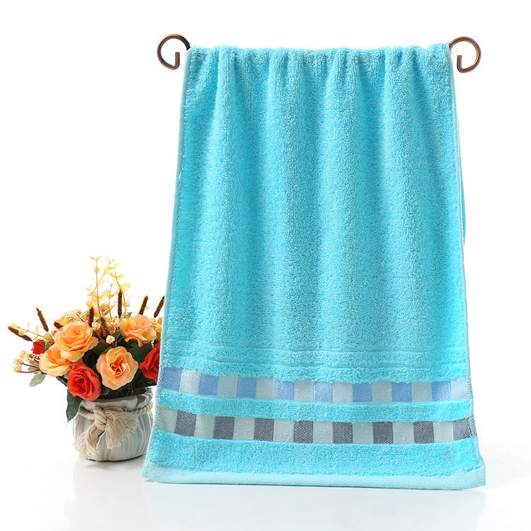 Soft Cotton Face Towel - Blue, Pink, Yellow Options