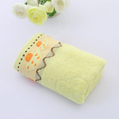 Soft Cotton Face Towel - Blue, Pink, Yellow Options