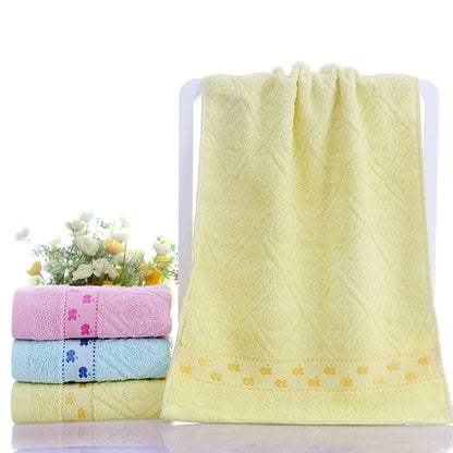 Soft Cotton Face Towel - Blue, Pink, Yellow Options