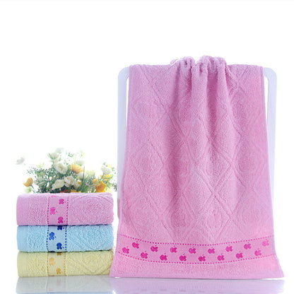 Soft Cotton Face Towel - Blue, Pink, Yellow Options