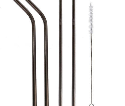 Vibrant Eco-Friendly Stainless Steel Straws Set