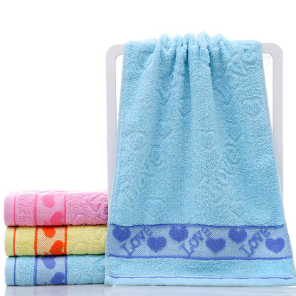 Soft Cotton Face Towel - Blue, Pink, Yellow Options