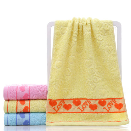 Soft Cotton Face Towel - Blue, Pink, Yellow Options