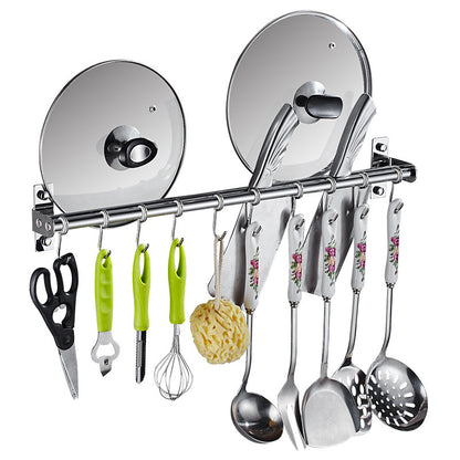 Mirror Finish Stainless Steel Kitchen Hook Rack