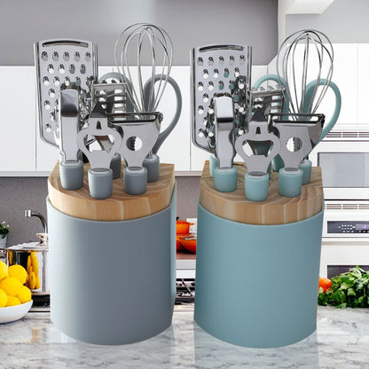 Essential Stainless Steel Kitchen Tool Set - 9 Pieces