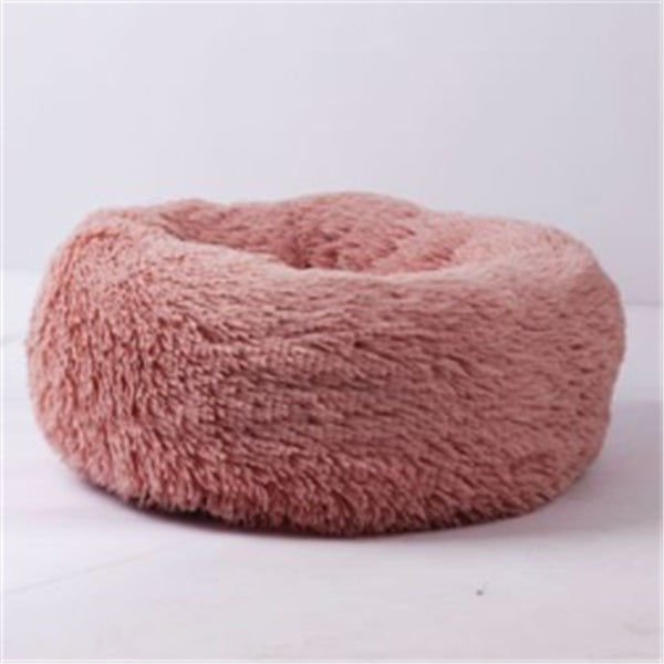 Cozy Cat Sleeping Bed: Plush Round Winter Nest Mattress