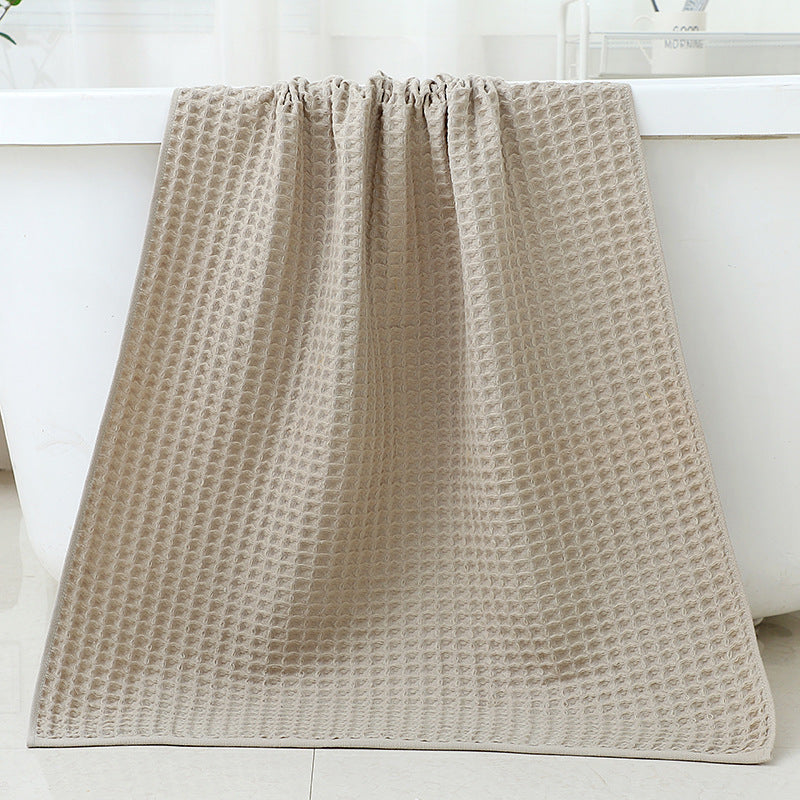 Quick-Dry Cotton Bath Towel & Wipe Set - Unisex