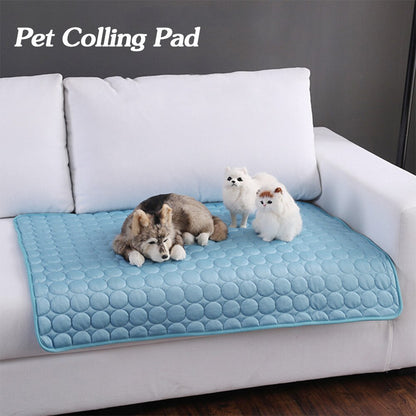 Cooling Pet Dog Cat Ice Silk Nest Pad For Summer