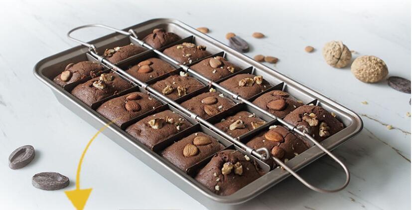 Square Brownie Pan with Nonstick Teflon Coating