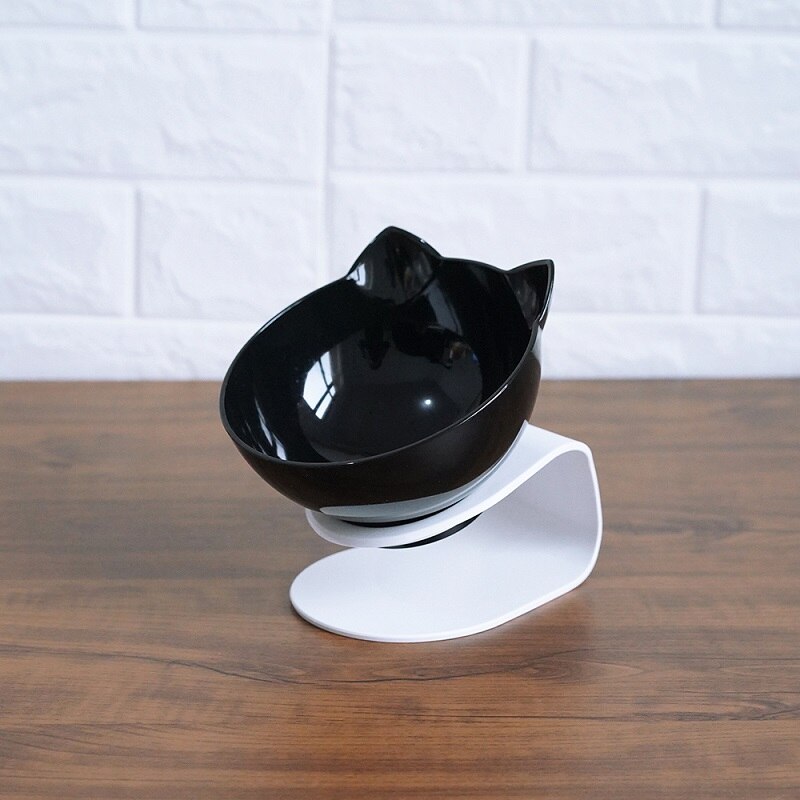 Cat Double Bowl: Protects Cervical Vertebra, Elevates Feeding Comfort