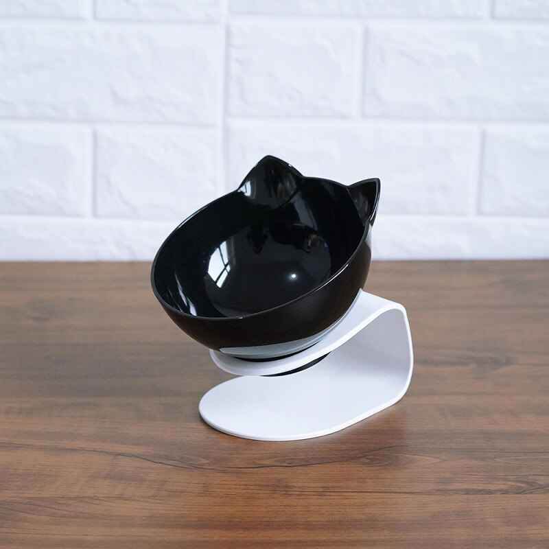 Cat Double Bowl: Protects Cervical Vertebra, Elevates Feeding Comfort - Killer Products