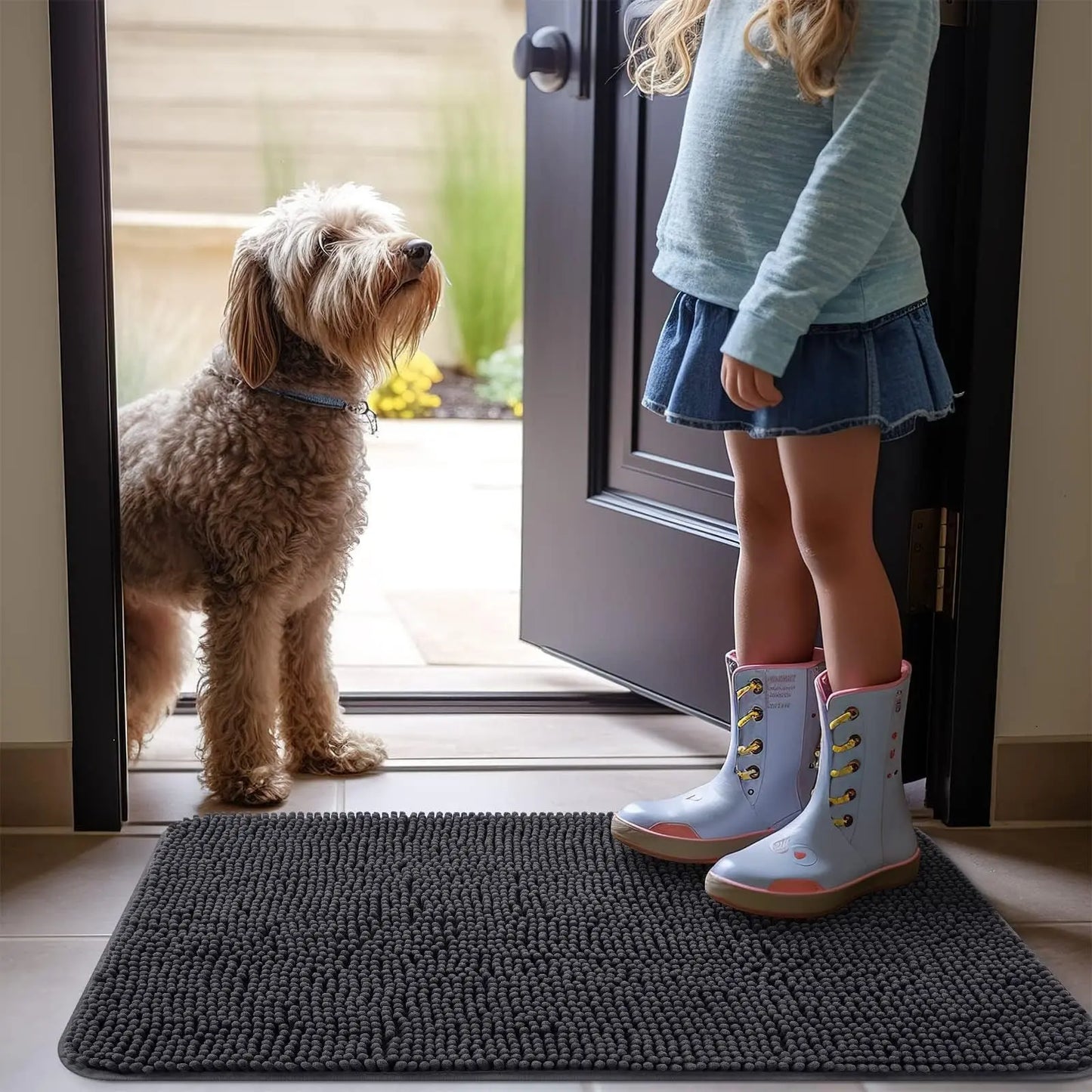 Thickened Snowy Dog Shower Mat, Highly Absorbent Pet Anti Slip Mat, Bathroom Floor Mat, Carpet  Killer Products