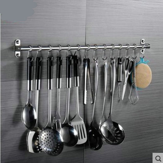 Mirror Finish Stainless Steel Kitchen Hook Rack