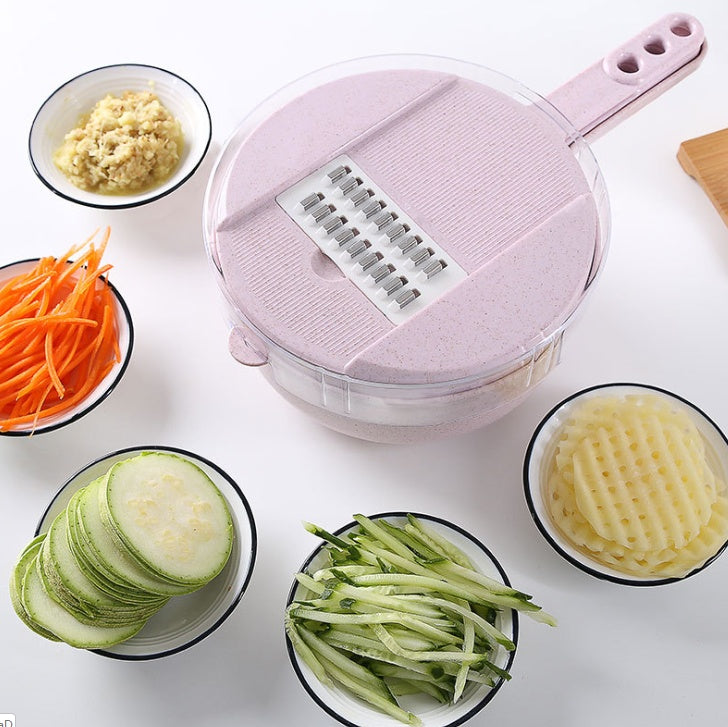 Versatile 8-in-1 Veggie Slicer & Grater Tool