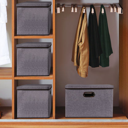 Eco-Friendly Cotton-Linen Folding Storage Box Set