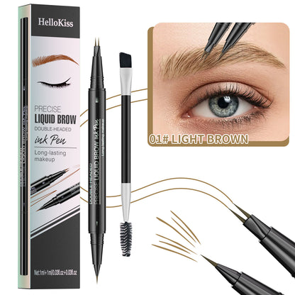 Dual-Action Waterproof Eyebrow Pencil - 2-in-1