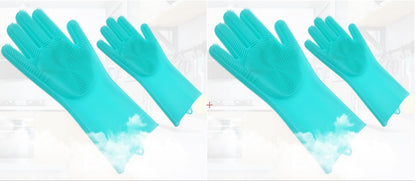 Heat-Resistant Silicone Scrub Gloves